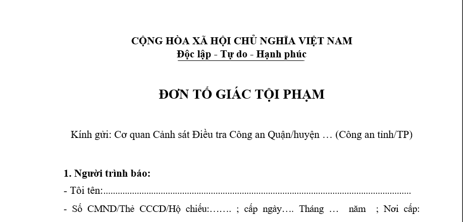 Hướng dẫn thủ tục, cách tố giác tội phạm lừa đảo trên mạng